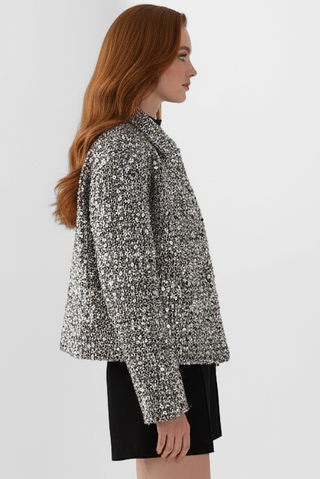 CHANTELLE jacket in fabric and sequins