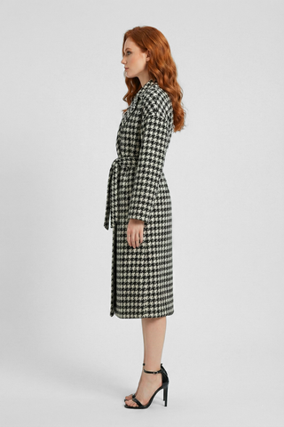 Cappotto Over MUGUET fantasia pied-de-poule
