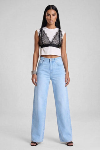 Jeans donna ELLELONG denim vita media carta da zucchero comfort ed eleganza casual Relish