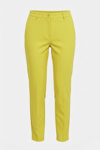 Pantaloni donna AJACCIO taglio capri con tasche sartoriali slim fit lunghezza 7/8