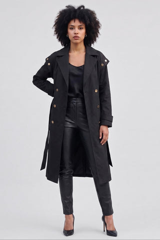 Trench doppiopetto donna HANNA vestibilità Over