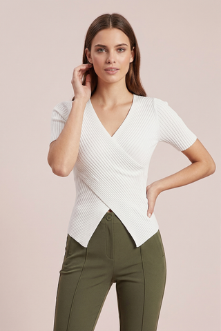 Maglia SVEVA m/m con scollo incrociato