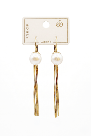 BONNE Mother of Pearl and Stainless Steel Earrings