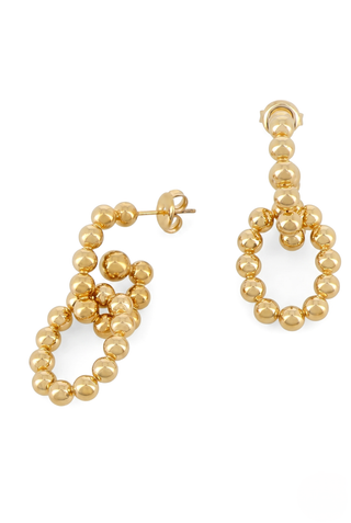 TRILLY earrings with mini stainless steel spheres