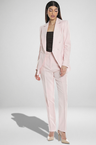 Pantaloni donna SELENITE sartoriali con cuciture frontali verticali e passanti Relish