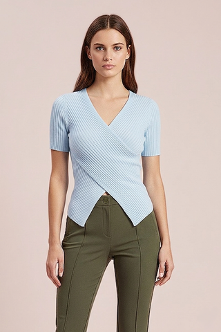 Maglia SVEVA m/m con scollo incrociato