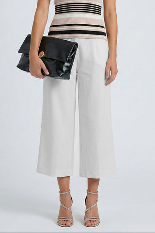 Pantaloni  ANETH 7/8 a gamba ampia