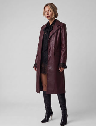 Cappotto STEFY lungo Oversize ecopelle