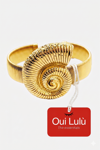 FENECH bracelet with shell design in steel