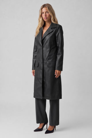 Cappotto STEFY lungo Oversize ecopelle