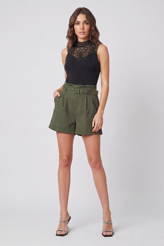 Body in cotone ALIX con inserto in pizzo