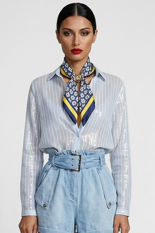 Camicia FABIAN a righe in tessuto Lyocell