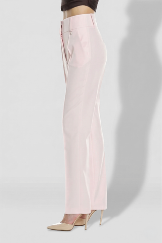 Pantaloni donna SELENITE sartoriali con cuciture frontali verticali e passanti Relish