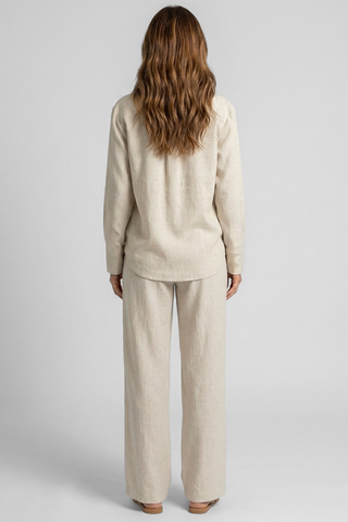 ESSENTIAL coordinated long-sleeved shirt and drawstring trousers