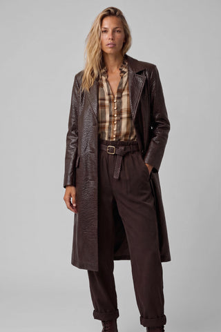 Cappotto STEFY lungo Oversize ecopelle
