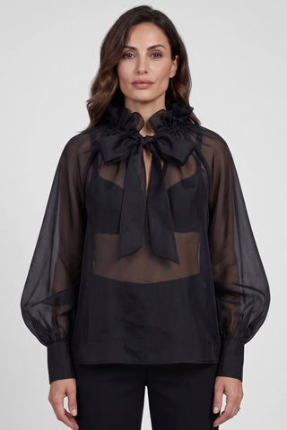 Blusa donna VERMONT in seta maniche lunghe