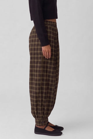 Pantalone donna PHILOS ampio a sbuffo con elastico in vita