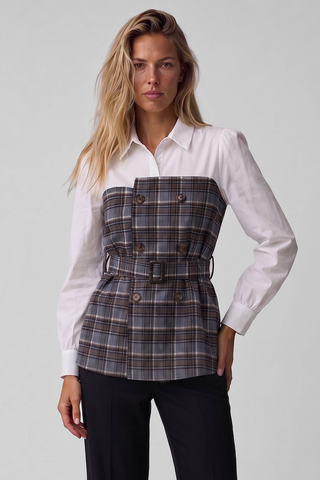 Camicia donna SAID a quadri  in cotone