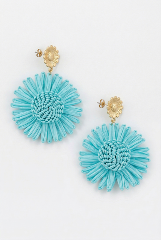 Orecchini MIRAGE fiore grande e perno di acciaio