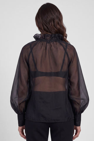 Blusa donna VERMONT in seta maniche lunghe