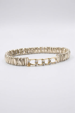 Cintura WILKES_LAMI in ecopelle con fibbia ad anelli