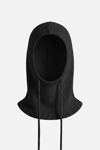 Passamontagna donna SOLEDAD in lana e viscosa lavorazione a costine elasticizzata leggero termico must-have autunno inverno beige nero avorio panna Mar&Co PFS