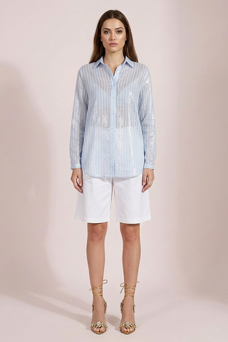 Camicia FABIAN a righe in tessuto Lyocell