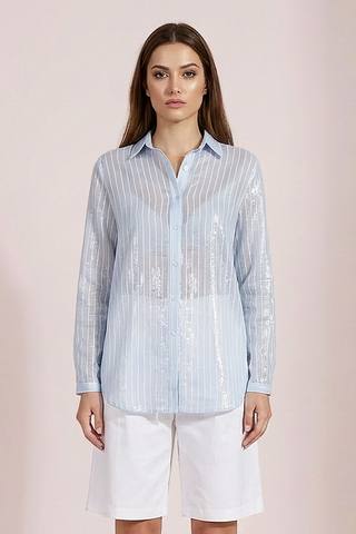 Camicia FABIAN a righe in tessuto Lyocell