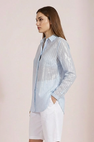 Camicia FABIAN a righe in tessuto Lyocell