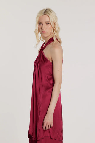 Long APART top with crossover neck