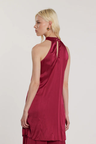 Long APART top with crossover neck