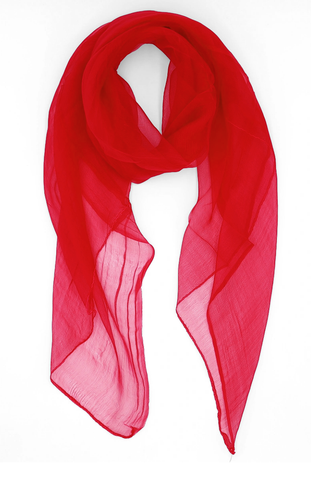 Foulard velato in seta CHARLEN tinta unita