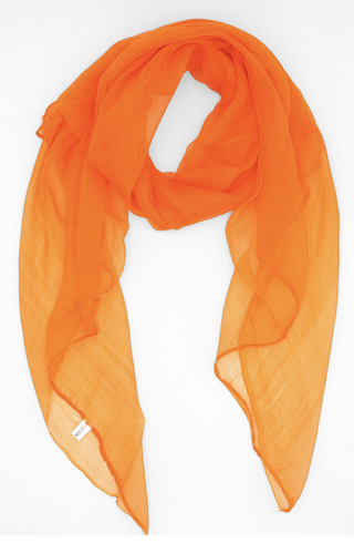 Foulard velato in seta CHARLEN tinta unita