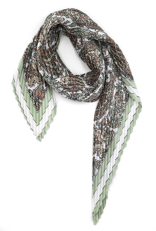 Foulard plissettato FIFI seta e viscosa
