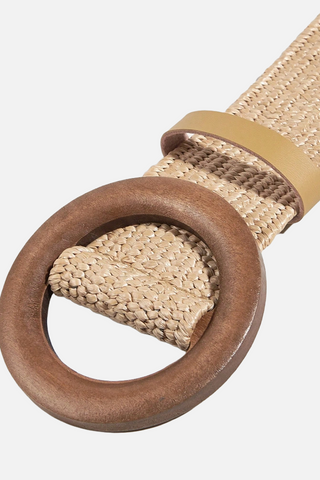 MARISOL cintura elasticizzata effetto raphia
