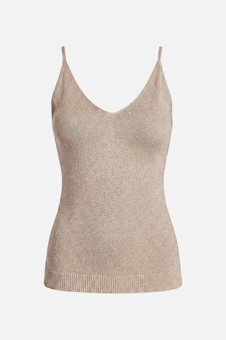 Top donna MARCELA in lurex misto viscosa con bretelle sottili