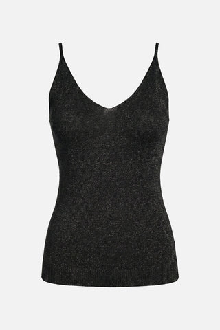 Top donna MARCELA in lurex misto viscosa con bretelle sottili