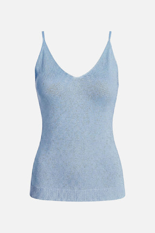 Top donna MARCELA in lurex misto viscosa con bretelle sottili