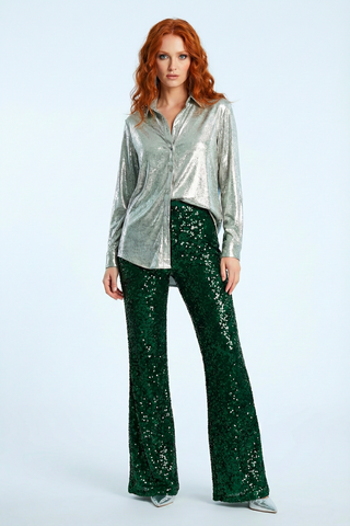 Camicia MARCELLE m/l effetto irridiscente