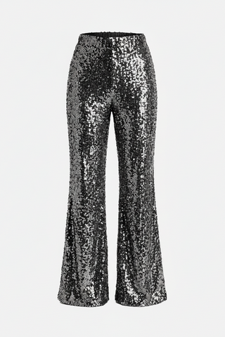 Pantaloni AMANDE in velluto e paillettes