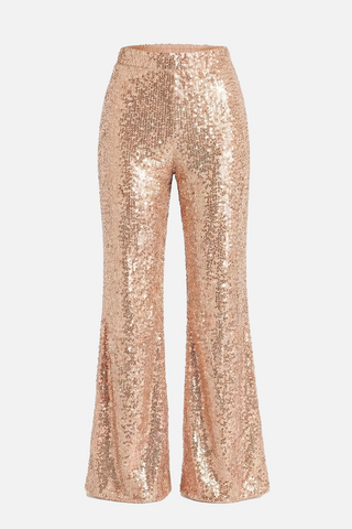 Pantaloni AMANDE in velluto e paillettes