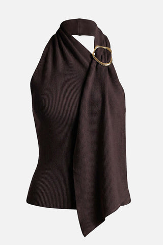Top ARLENA neck tie with ring