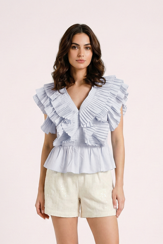 Blusa ISABELLE con rouches