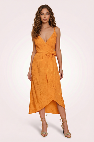 ETOILE wrap dress in cashmere print