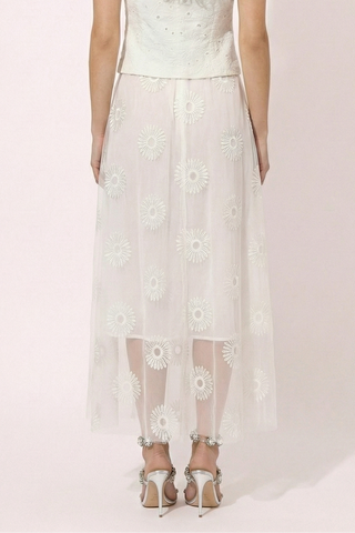 Gonna VICTORIE con applicazioni floreali