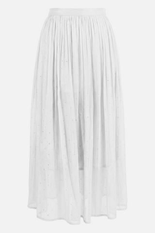 Gonna midi AGNES in tulle e micro strass