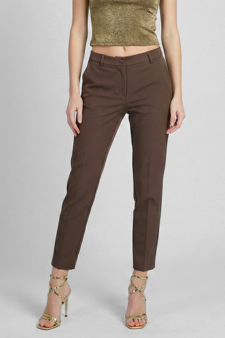 Pantaloni donna AJACCIO taglio capri con tasche sartoriali slim fit lunghezza 7/8