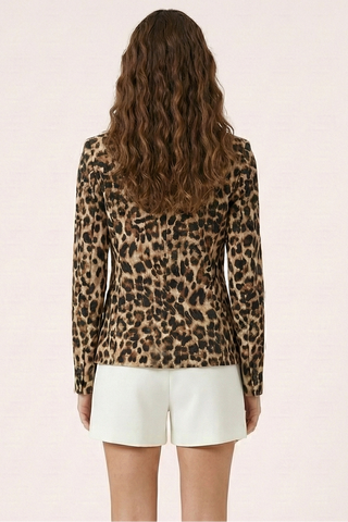 JANINE animal print blazer/cardigan