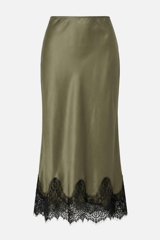Gonna midi VERSAILLES con pizzo