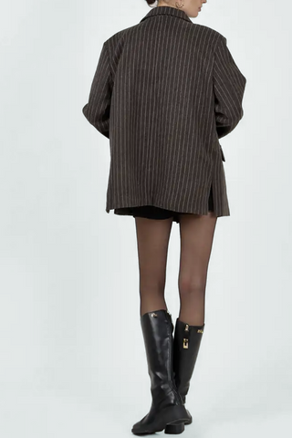 Giacca blazer MEDOC oversize gessato